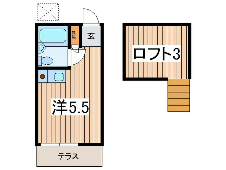 ハイムキャロット 1階階 間取り