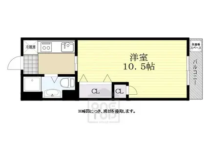 新大阪第一ダイヤモンドマンション(1DK/10階)の間取り写真