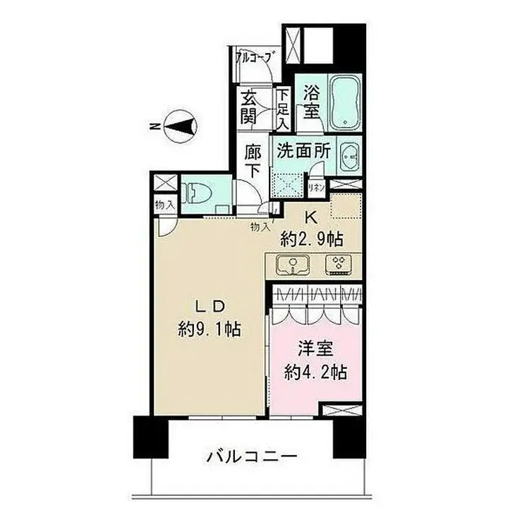 BELISTA高井戸駅前 6階階 間取り