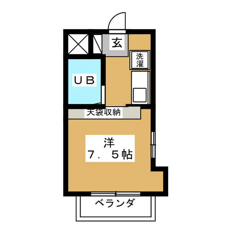 スカイパーク新松戸 4階階 間取り