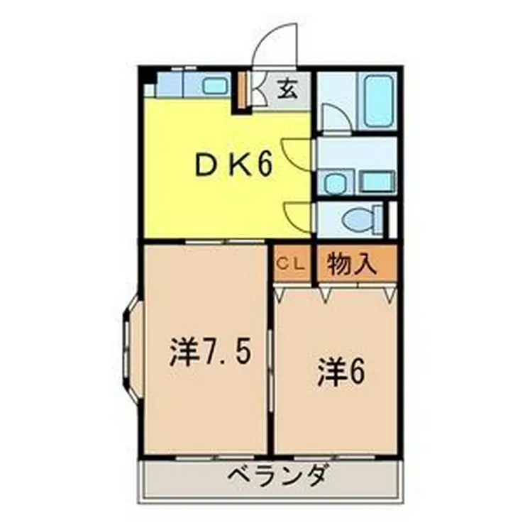 メゾンドグリュ 3階階 間取り