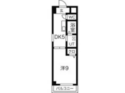 リヴィエール新(1DK/3階)の間取り写真