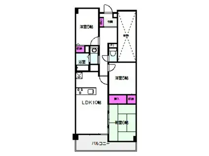 DO 鶴見(3LDK/9階)の間取り写真