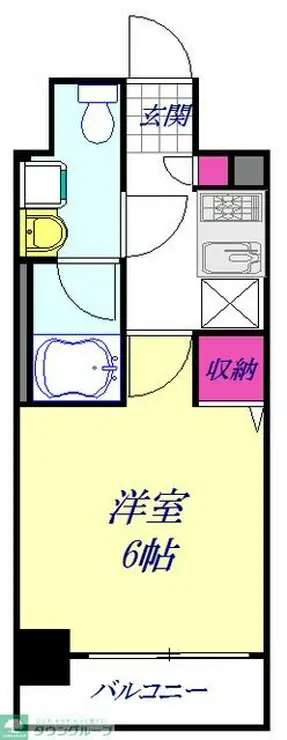 メインステージ川口WEST 3階階 間取り