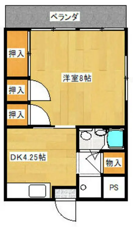 福島マンション 3階階 間取り