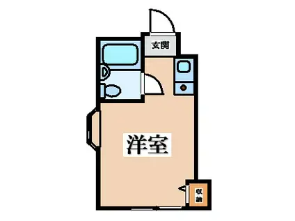 LIVE SPACE上小阪(ワンルーム/2階)の間取り写真