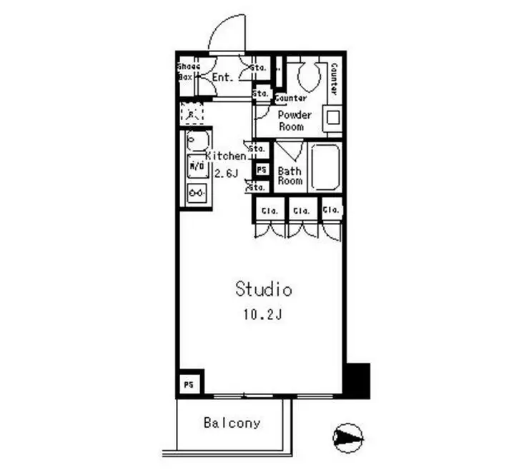 MFPRコート目黒南 5階階 間取り