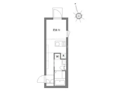 アピチェ板橋本町(ワンルーム/B1階)の間取り写真