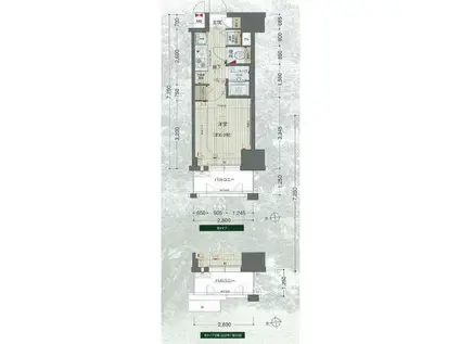 プレサンス鶴舞グリーンパーク(1K/9階)の間取り写真