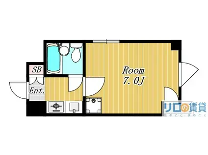 ミフネセントラルベア新大阪(1K/5階)の間取り写真