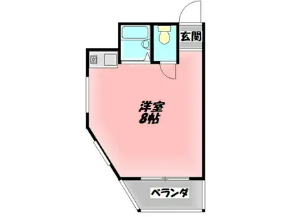 グローバル守口II(ワンルーム/4階)の間取り写真