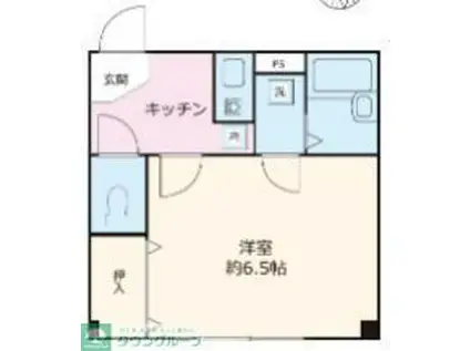 RAYHAUS横濱鶴見II(1K/2階)の間取り写真