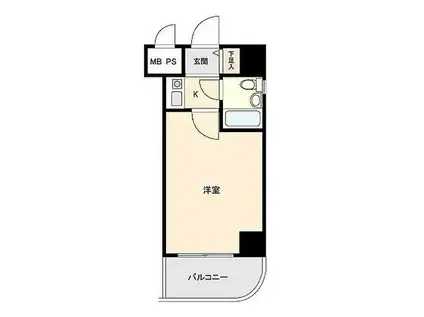 ライオンズマンション相模原第7(1K/10階)の間取り写真