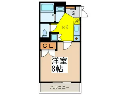 PINE FIELD(1K/2階)の間取り写真