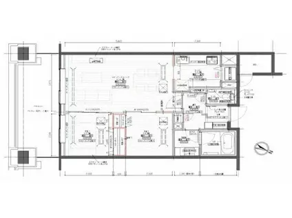 DAIWAリバーゲートレジデンス(2LDK/3階)の間取り写真