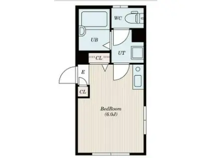 カランコエ・M(ワンルーム/4階)の間取り写真