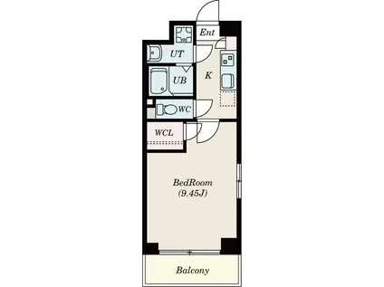 S-FORT四日市元町(1K/10階)の間取り写真