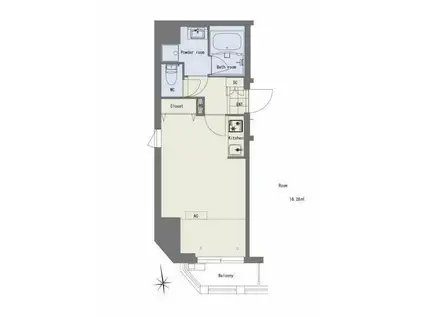 キャッスルパレス江戸川橋(ワンルーム/3階)の間取り写真