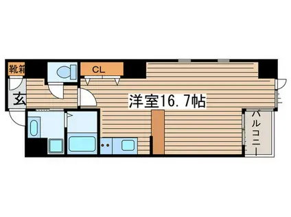 NOTTING HILL(ワンルーム/6階)の間取り写真