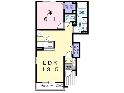 エル・グレコ(1LDK/1階)の間取り写真