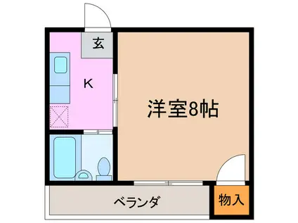 メゾン上汐田(1K/3階)の間取り写真