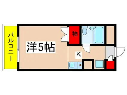 セシーズ新百合丘(1K/3階)の間取り写真