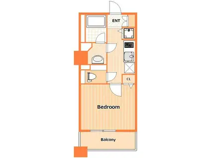 ドゥーエ横浜駅前(1K/7階)の間取り写真