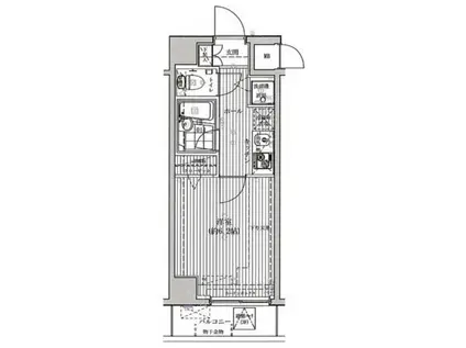 スパシエトラッド中野野方(1K/4階)の間取り写真