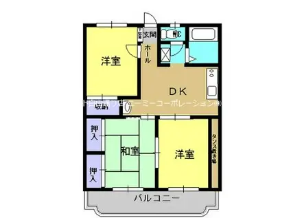 ロイヤルハイツ(3DK/1階)の間取り写真