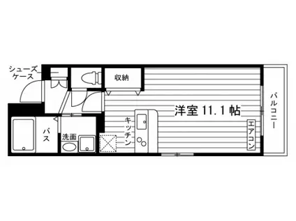 サンパレス東古松(ワンルーム/5階)の間取り写真