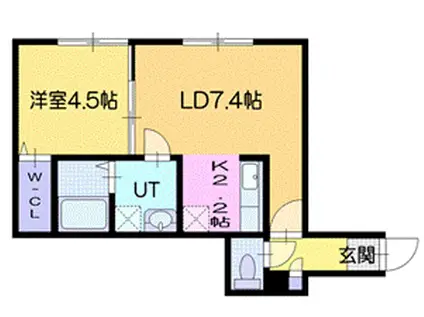 エネオ20(1LDK/3階)の間取り写真