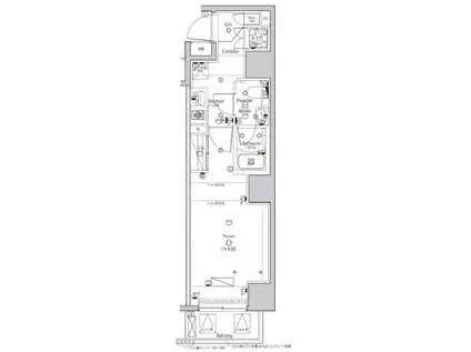 シーフォルム外苑前(1K/6階)の間取り写真
