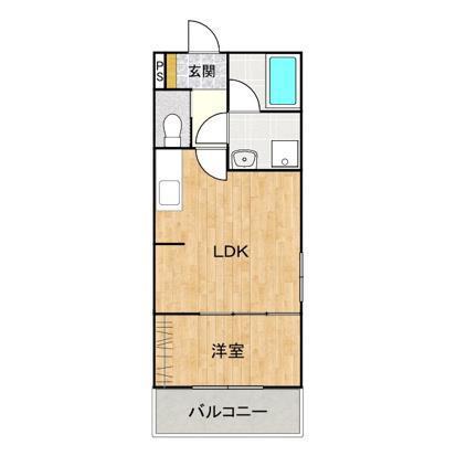 PLANO南蔵王(1LDK/2階)の間取り写真