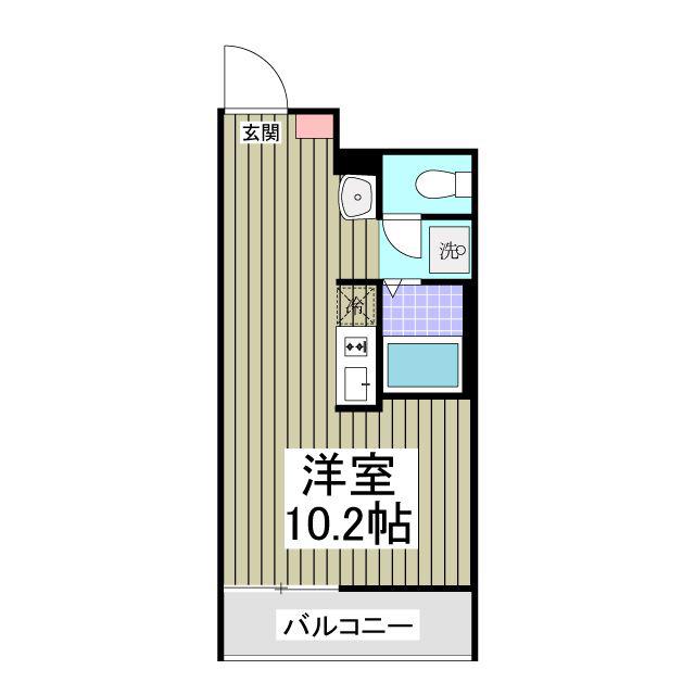 MQUARTO矢部(ワンルーム/3階)の間取り写真