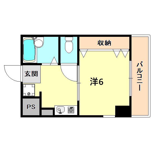 プチソレイユ(1K/3階)の間取り写真