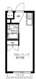 浅田マンション(ワンルーム/2階)の間取り写真