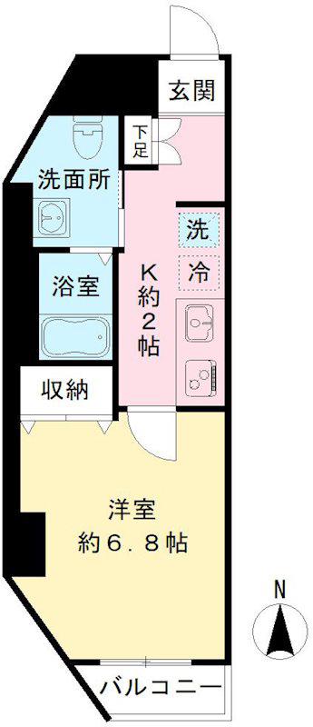 PINO SAKURAGAOKA(1K/8階)の間取り写真