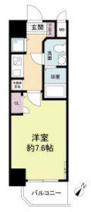 S-RESIDENCE神戸磯上通(1K/9階)の間取り写真