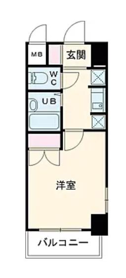 ジュエル西荻窪(1K/5階)の間取り写真