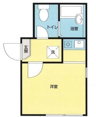 リブ墨田(ワンルーム/1階)の間取り写真