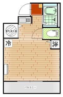 東海西神田マンション(ワンルーム/8階)の間取り写真