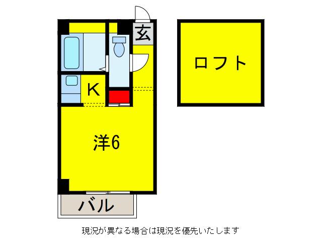 コモンシティハイツG(1K/1階)の間取り写真