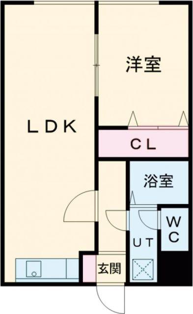 リーブルコーポ(1LDK/2階)の間取り写真