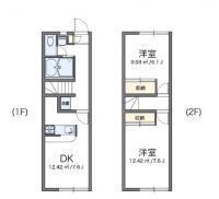 レオパレスルミエール(2DK/1階)の間取り写真