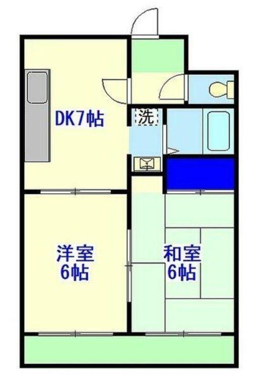 カーソルサヴァリンナ(2DK/3階)の間取り写真