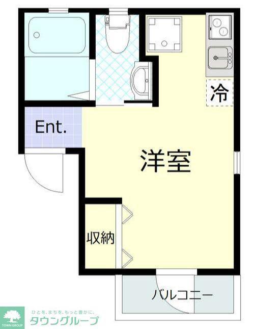 CITYPOPSUMIYOSHI(ワンルーム/1階)の間取り写真