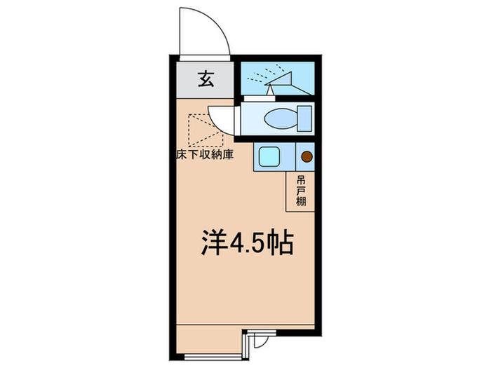 SOL-2(ワンルーム/1階)の間取り写真