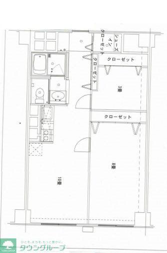ニックハイム新丸子(1SLDK/6階)の間取り写真