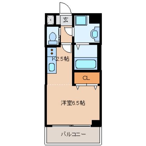 三雅ビル(ワンルーム/3階)の間取り写真