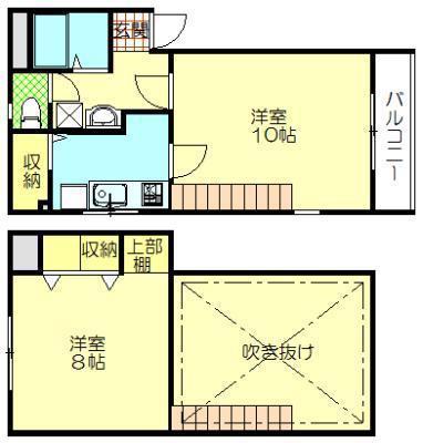 トレビアーノ泉C(2K/1階)の間取り写真